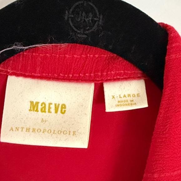 Anthropologie Maeve Red Shirt Dress - Picture 2 of 3